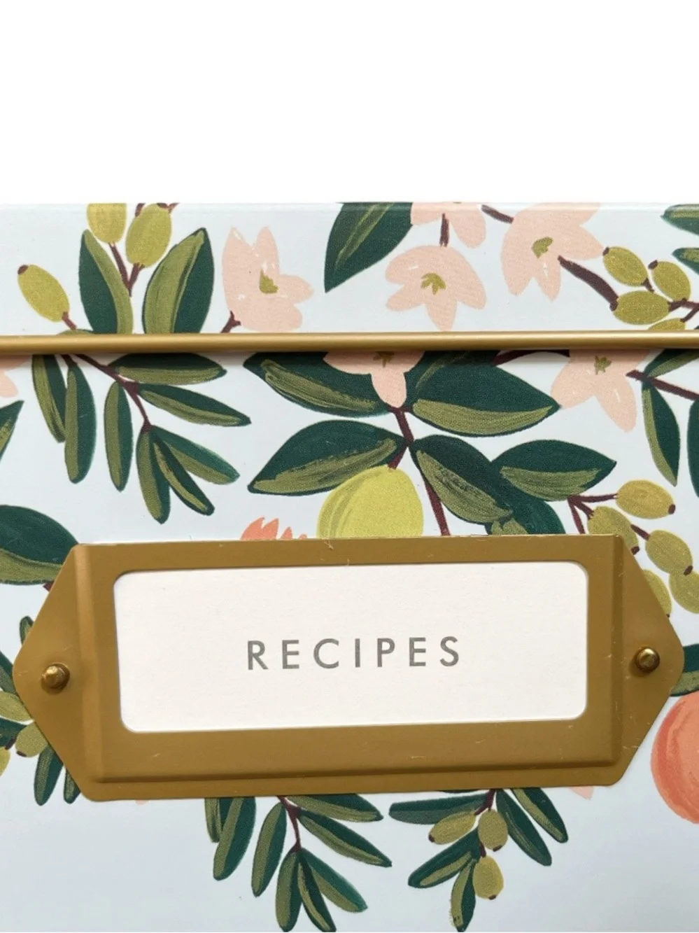 Rifle Paper Co Citrus Floral Recipe Box